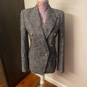 Zara houndstooth blazer XS
